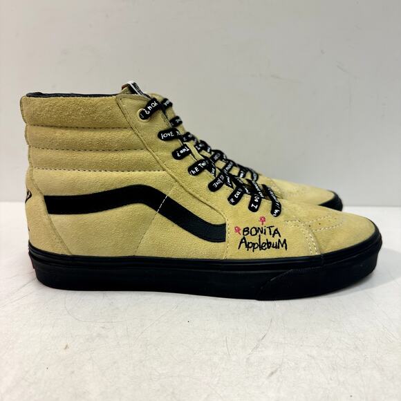 WORN ONCE Vans Sk8-Hi A Tribe Called Quest (Yellow) Suede Bonita Applebum M 9 - Picture 3 of 11